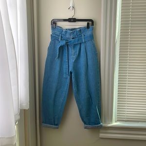 Who What Wear Paperbag Jeans